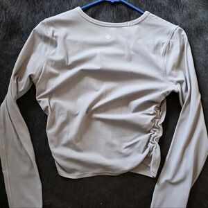 Women's Long Sleeve Top - Light Gray